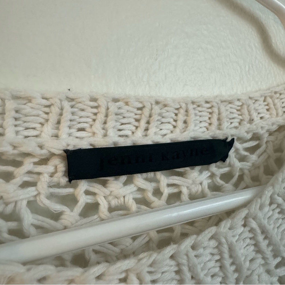 Jenni Kayne Cream Crew Neck Sweater - Picture 3 of 5